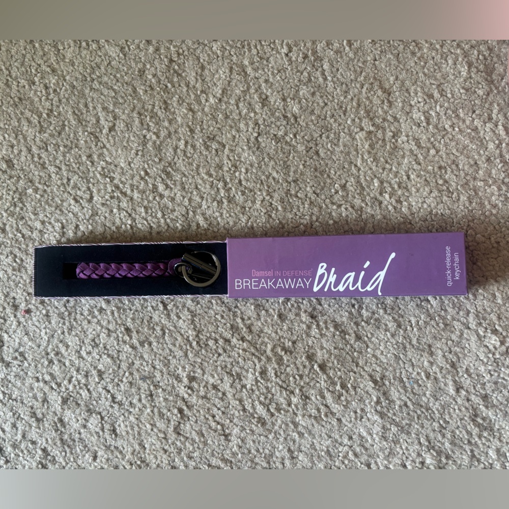 Purple Braided Breakaway Keychain